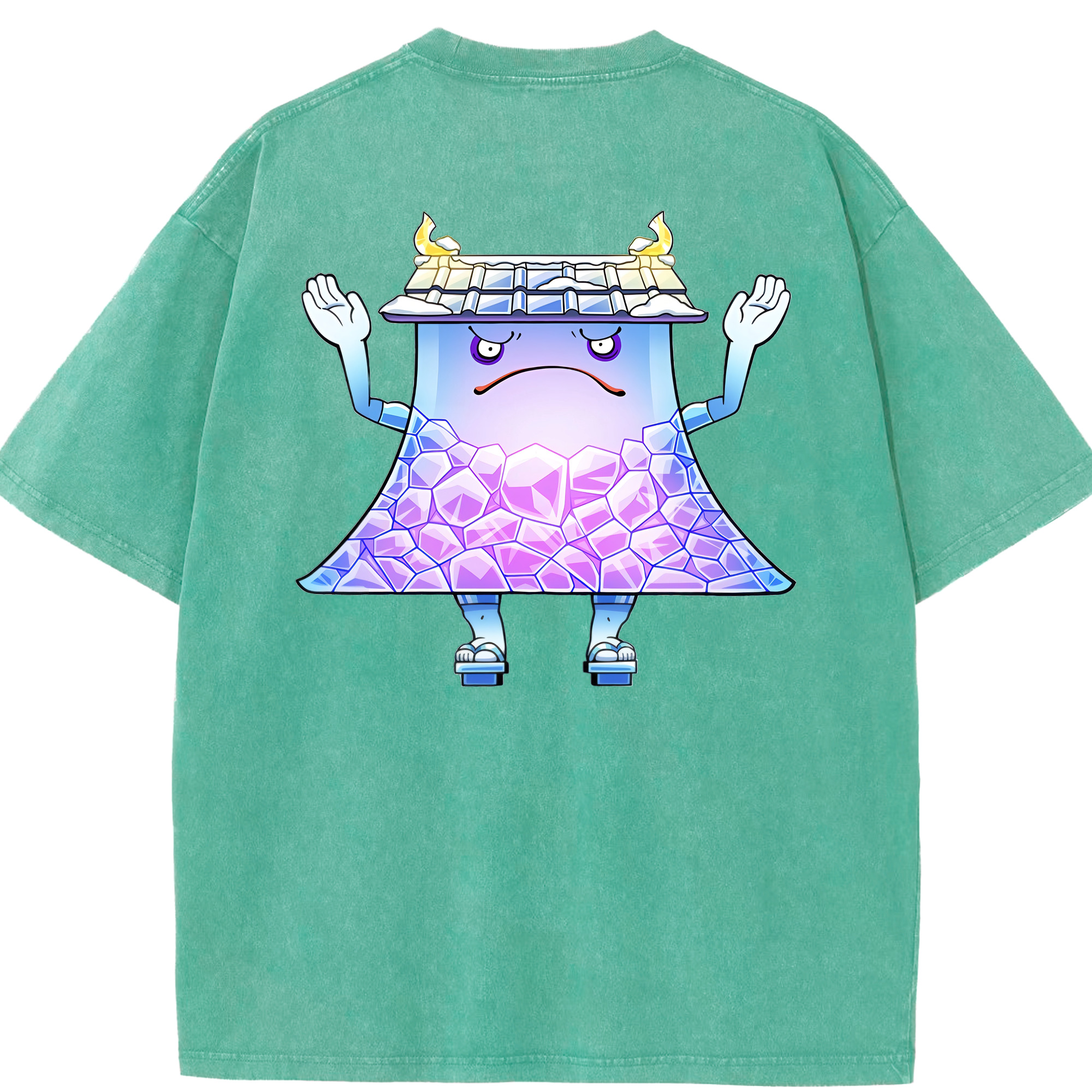 （画像用） 妖怪ウォッチ Yo-kai Watch 綿100% ヴィンテージ風 半袖Tシャツ（背面プリント）
